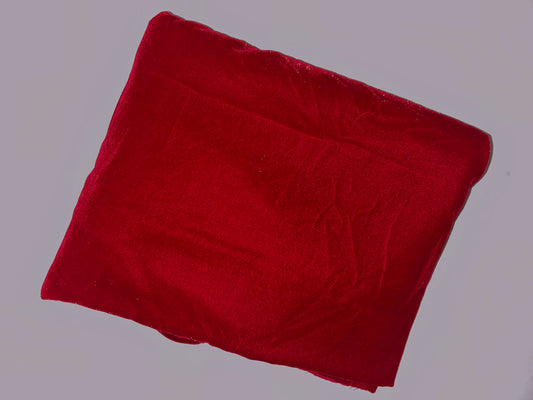 Polyester Velvet - Ruby Sparkle 1.85 Remnant
