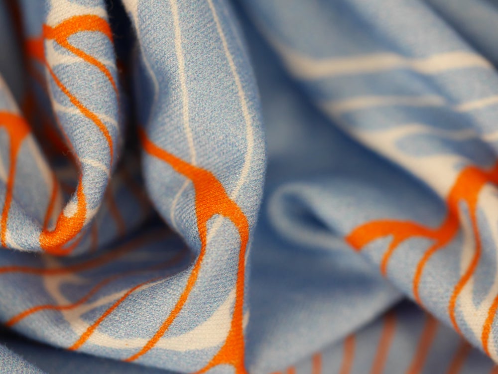 Single Jersey Printed Fabric - Leaf print