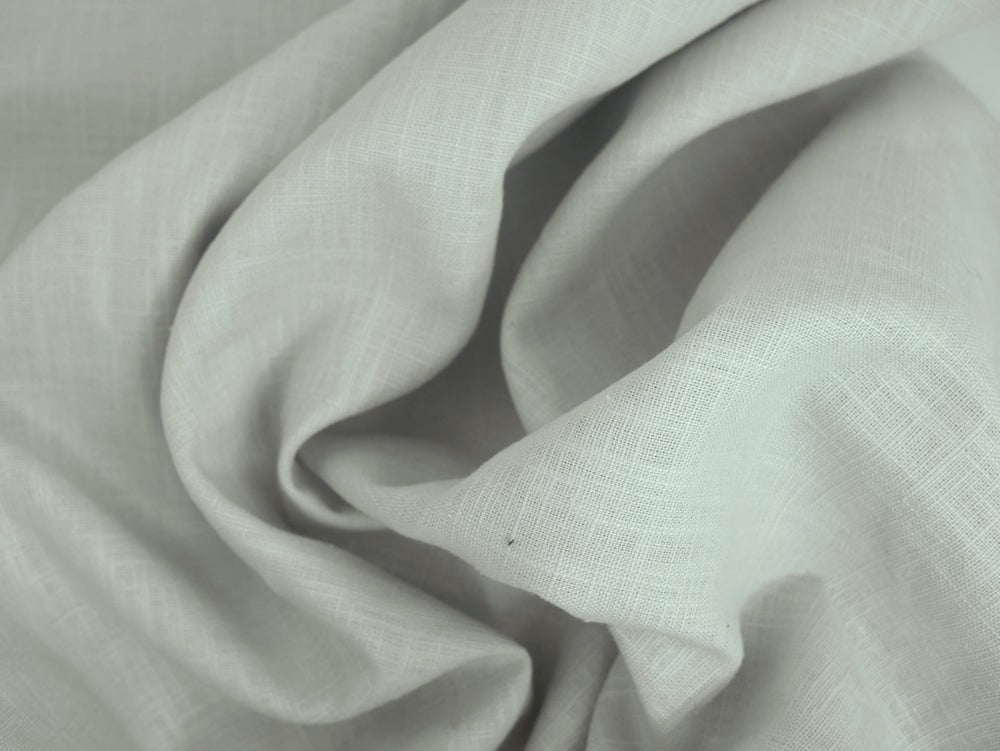 Linen Fabric - Silver 0.45 Metre Remnant