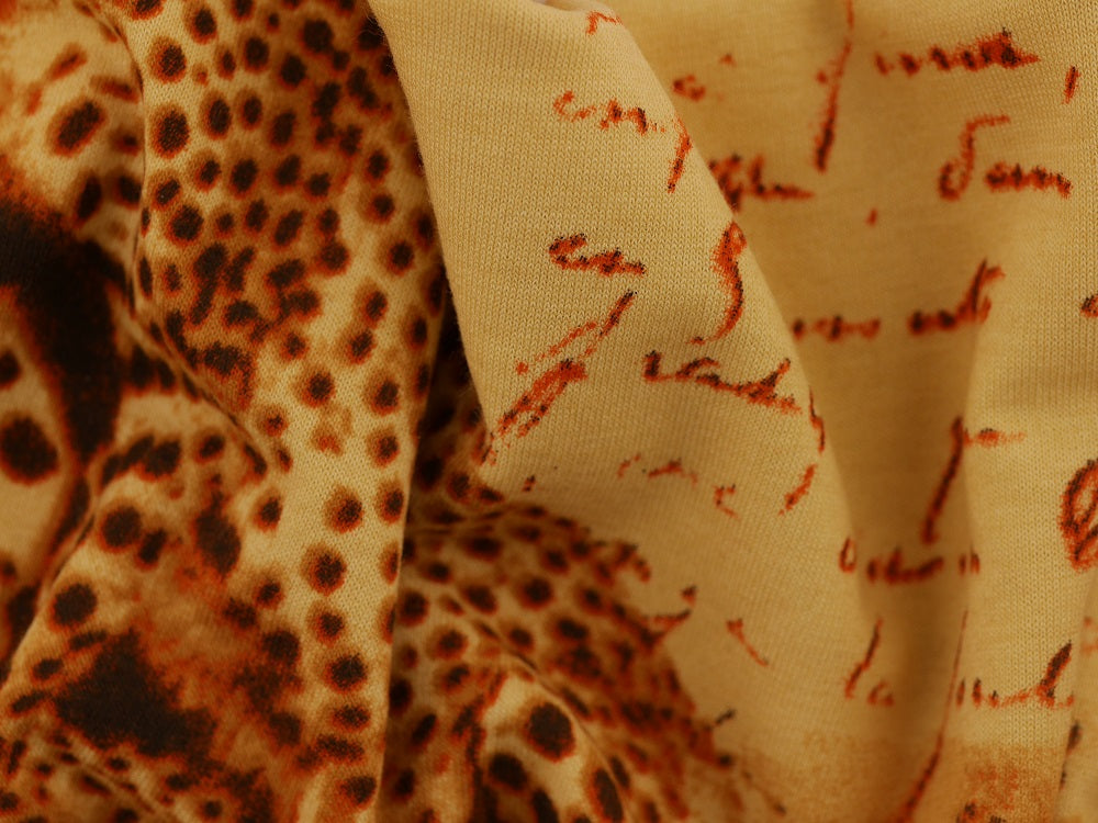 Printed Viscose Jersey Fabric - Safari