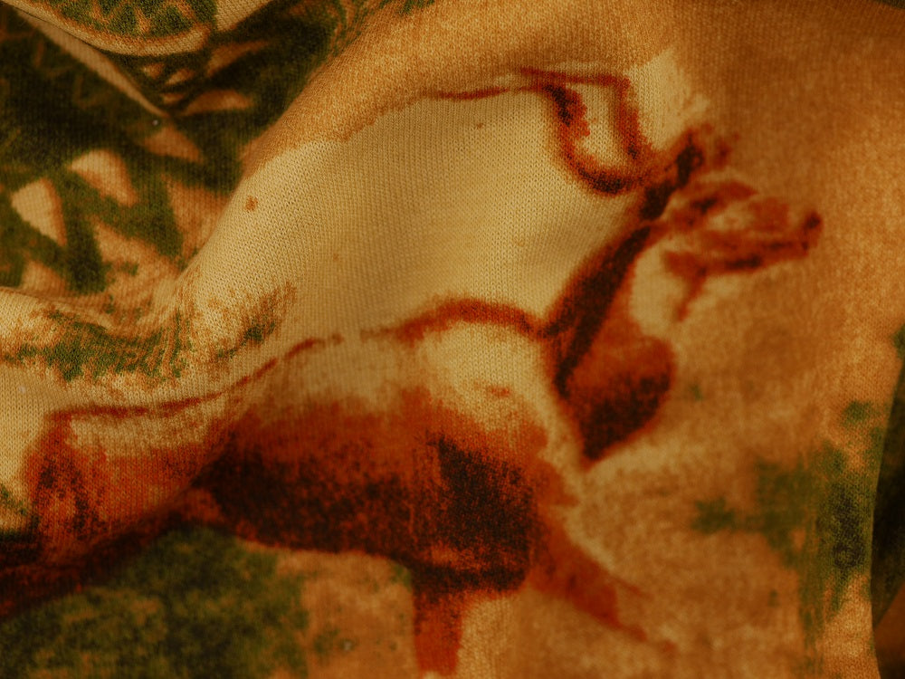 Printed Viscose Jersey Fabric - Safari