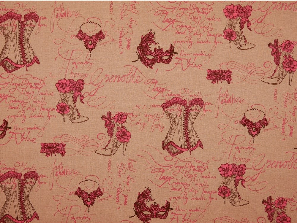 Printed Cotton Poplin - Boudoir