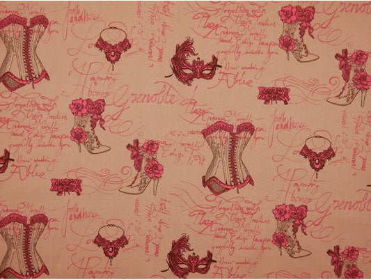 Printed Cotton Poplin - Boudoir
