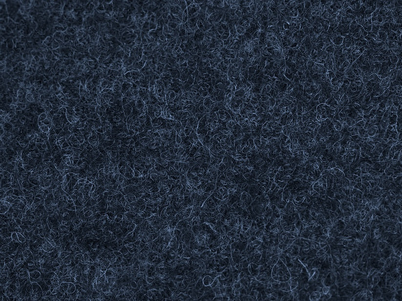 Pure Boiled Wool - Indigo 0.90 Metre Remnant