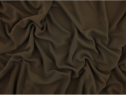 French Crepe Fabric - Deep Lichen Green