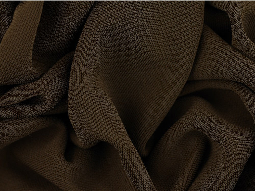 French Crepe Fabric - Deep Lichen Green