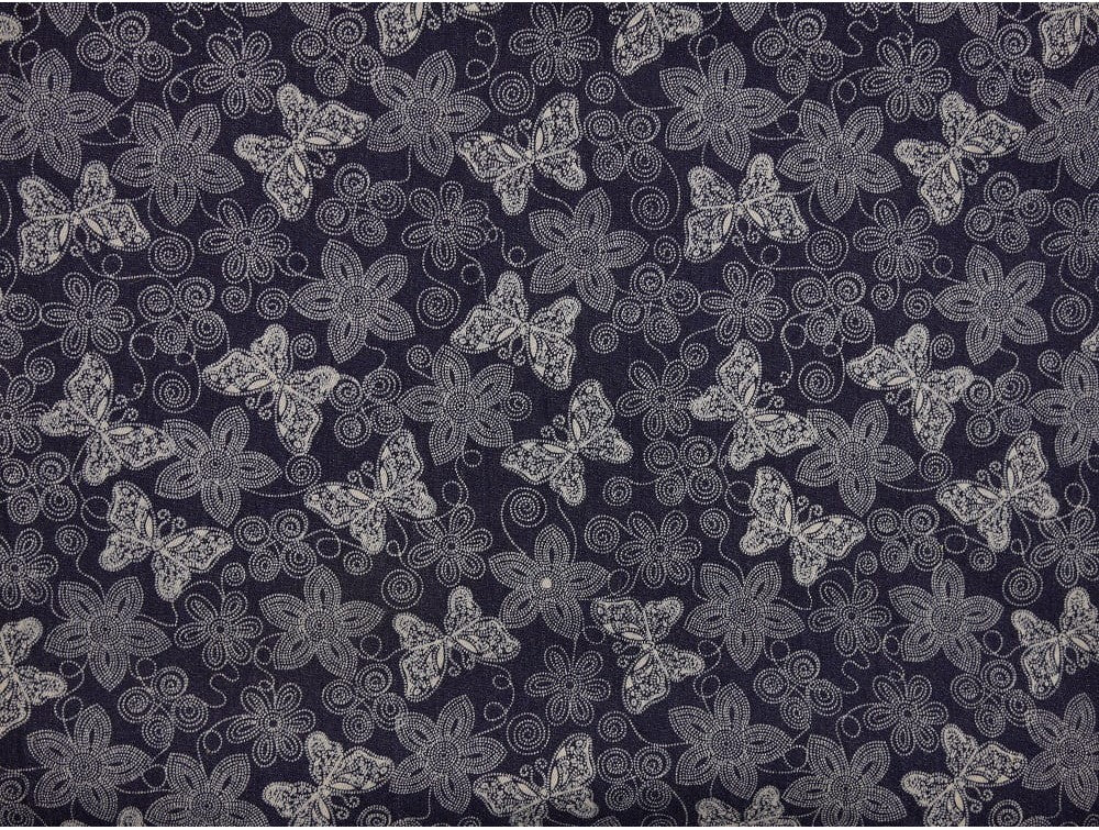 Printed Stretch Denim Fabric