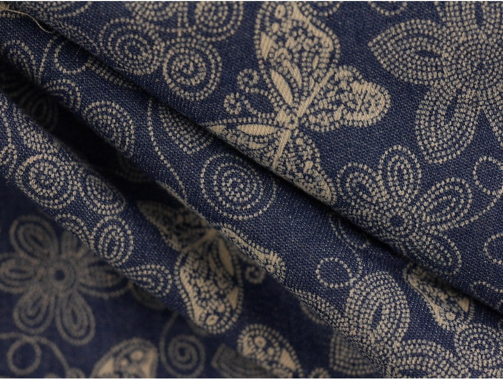 Printed Stretch Denim Fabric