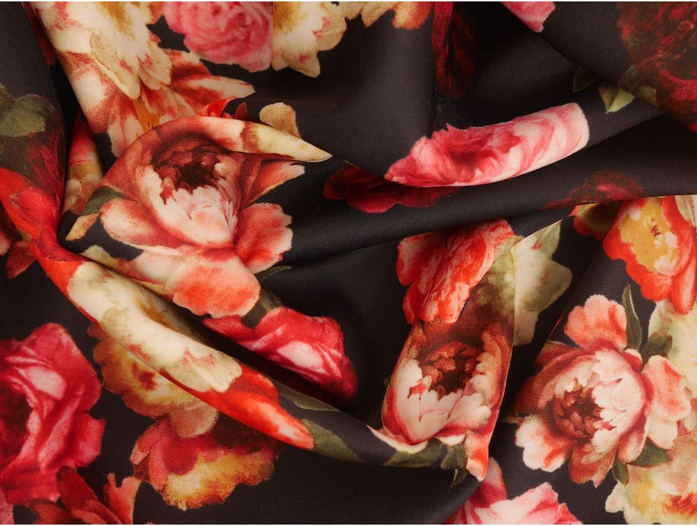 Double Jersey Scuba - Flower Bloom