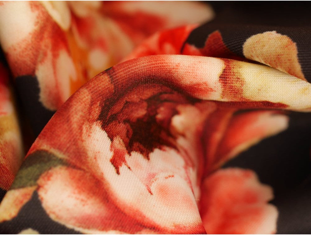 Double Jersey Scuba - Flower Bloom