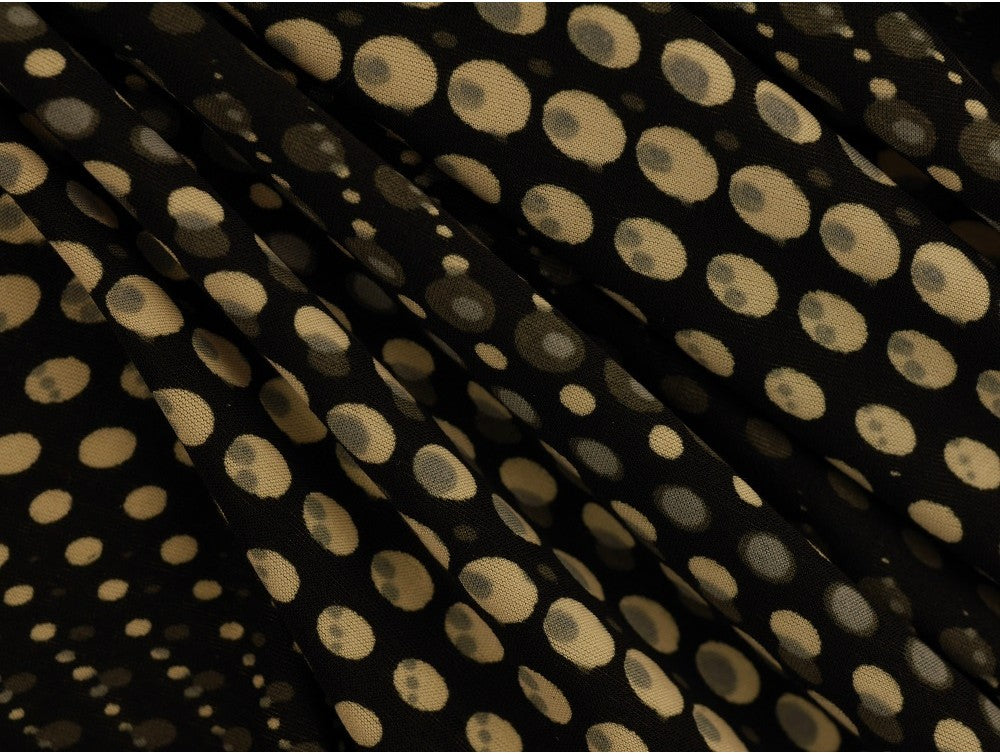 Single Jersey Printed Fabric - Monochrome Wave