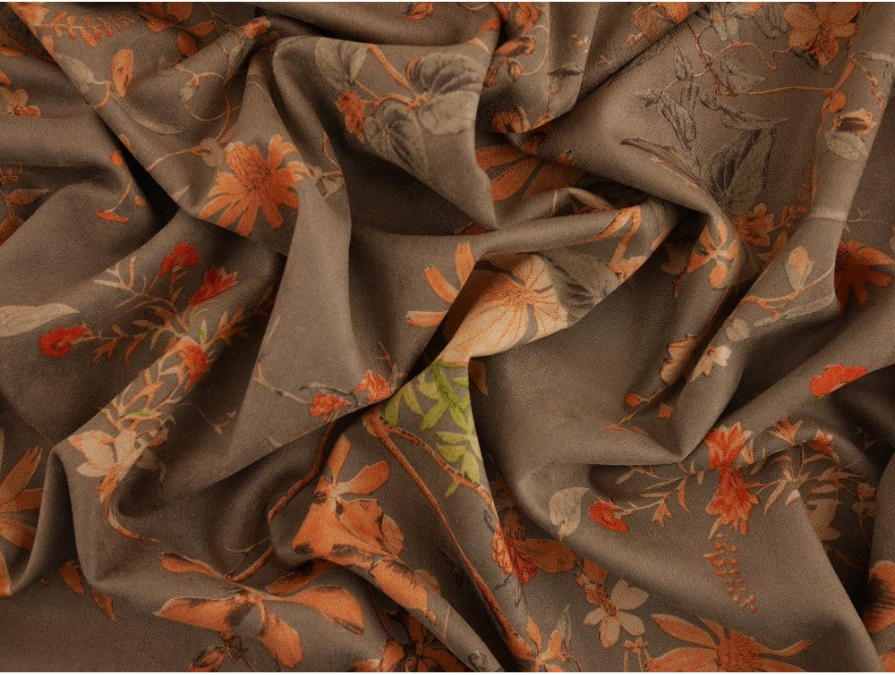 Scuba Suede - Floral