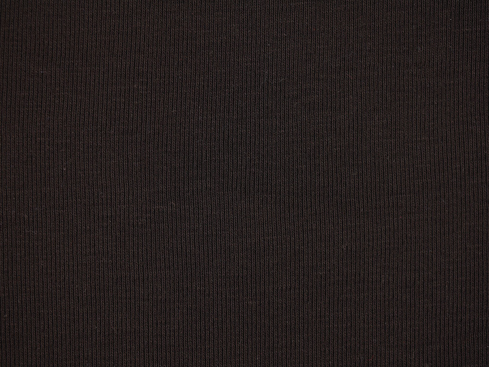 Double Jersey Rib Fabric - Black