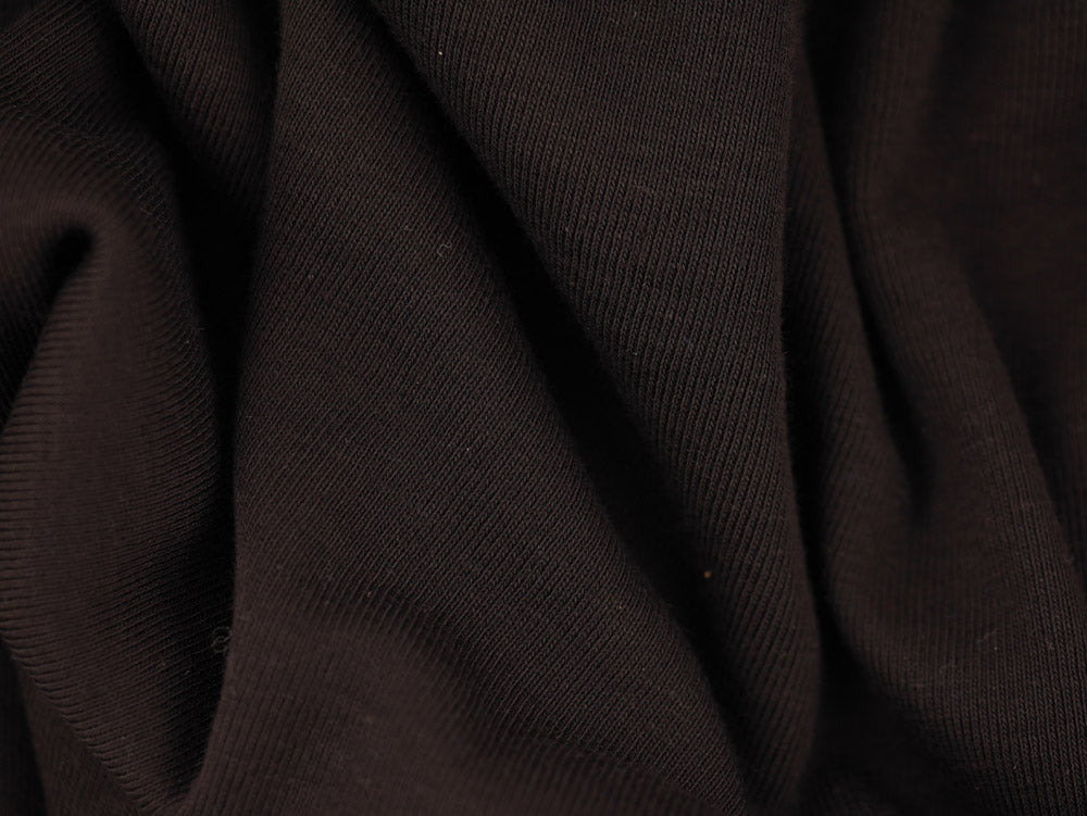 Double Jersey Rib Fabric - Black