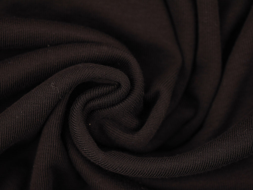 Double Jersey Rib Fabric - Black