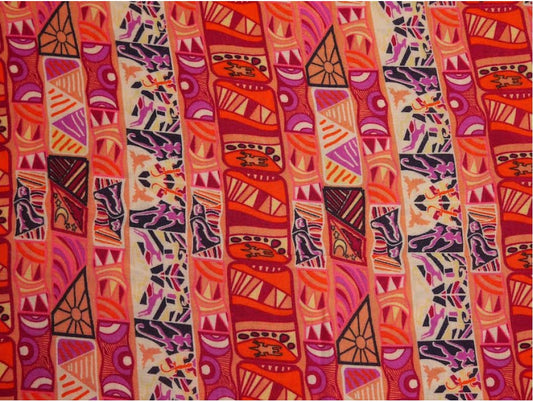 Panama Viscose Fabric Egyptian Geometric