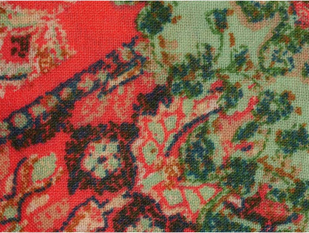 Panama Viscose Fabric - Bright Paisley Print