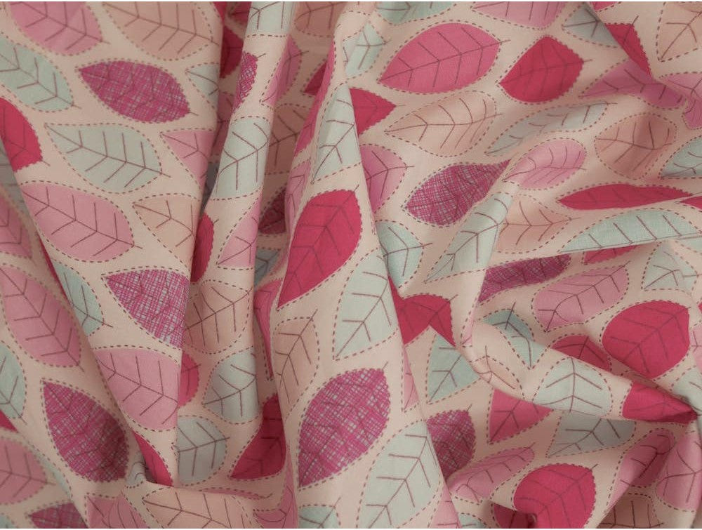 Printed Cotton Poplin - Summer Leaves