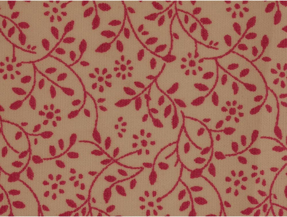 Printed Cotton Poplin - Pink Vines