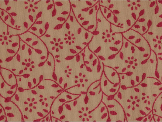 Printed Cotton Poplin - Pink Vines