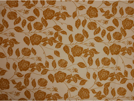 Printed Cotton Poplin - Golden Rose