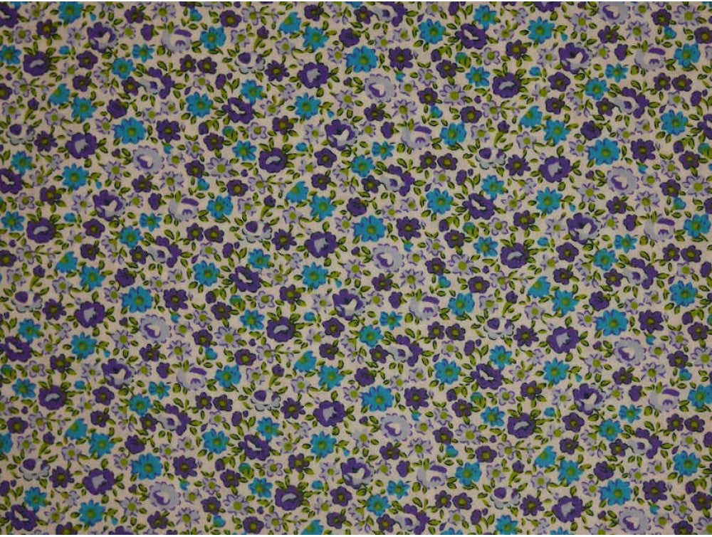 Printed Cotton Poplin - Grandmas Garden