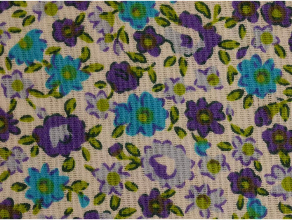 Printed Cotton Poplin - Grandmas Garden