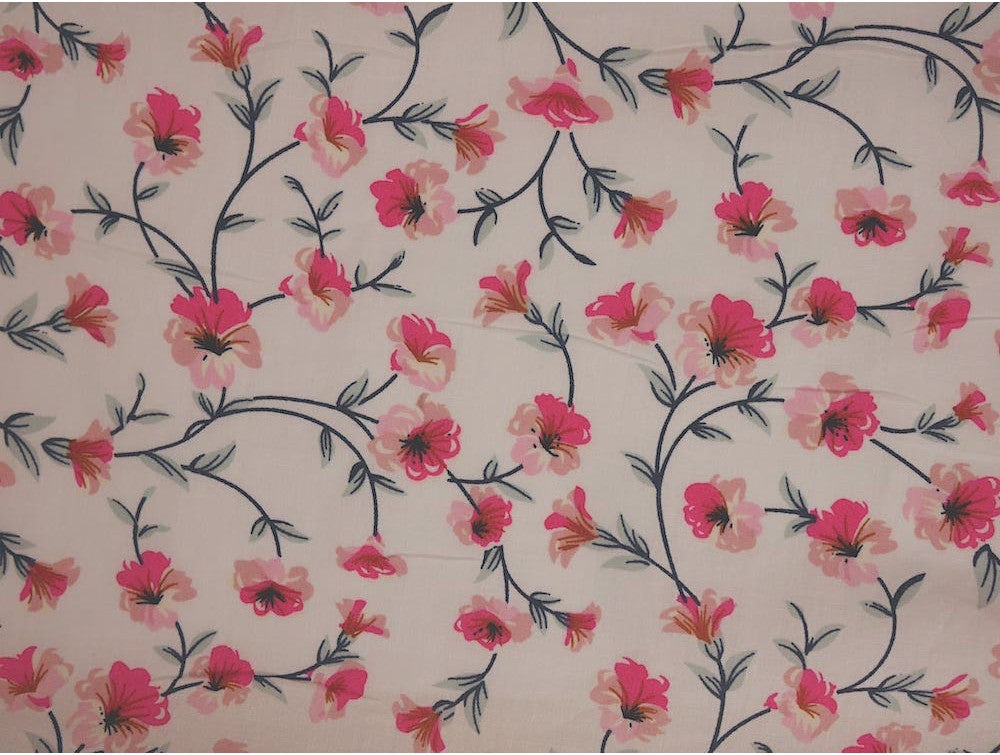 Printed Cotton Poplin - Peony Dream