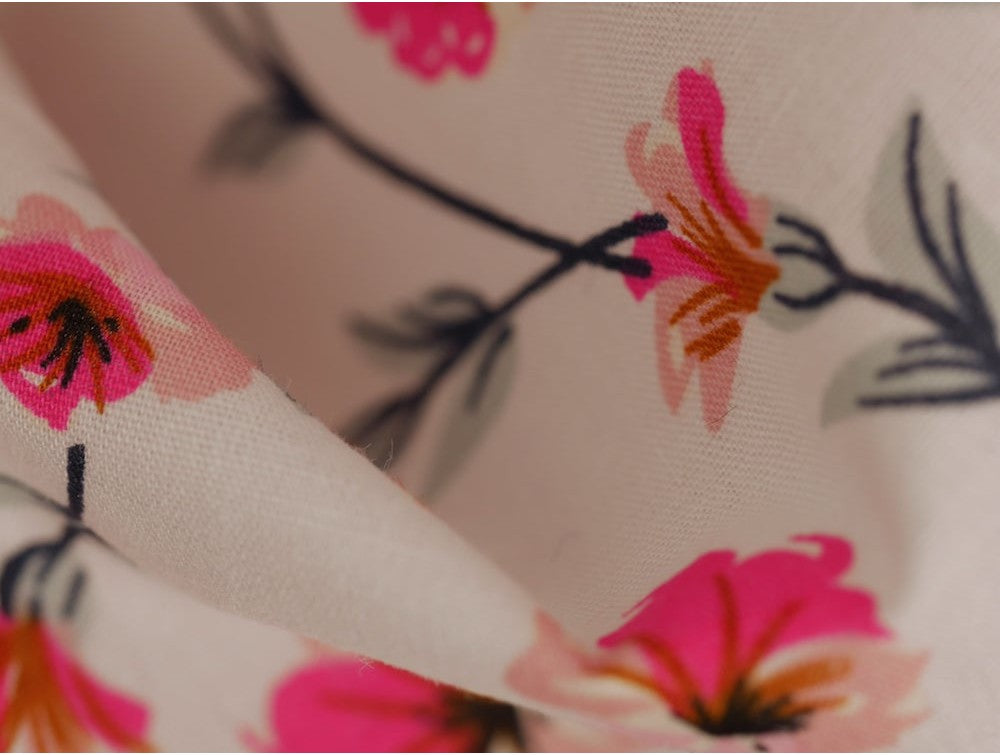 Printed Cotton Poplin - Peony Dream