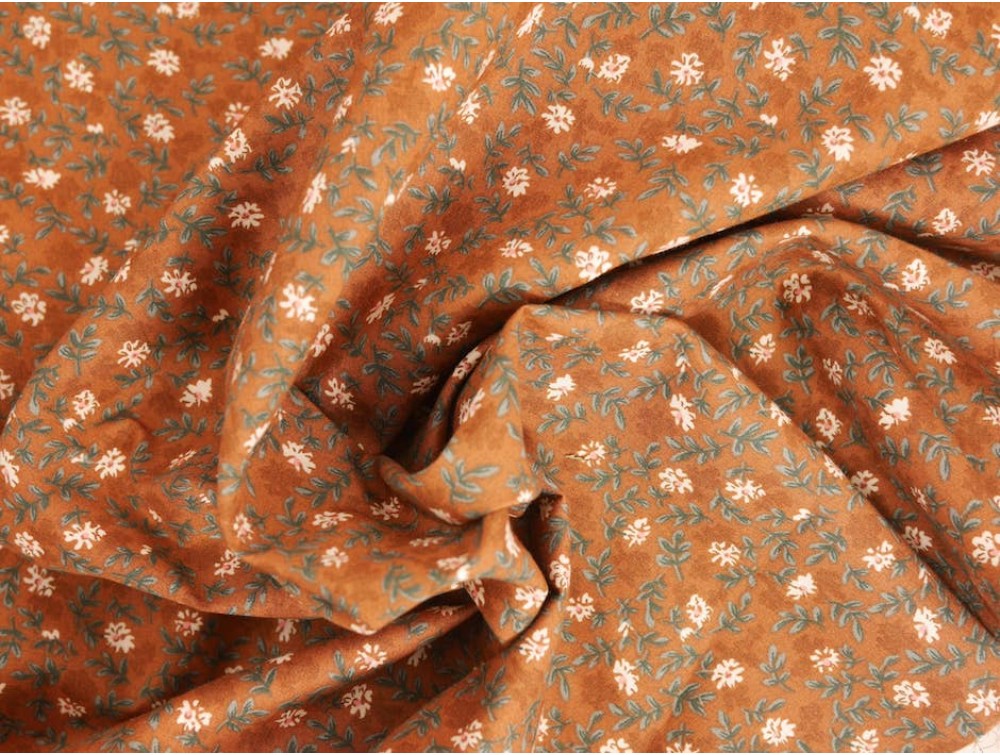 Printed Cotton Poplin - Woodland Flowers