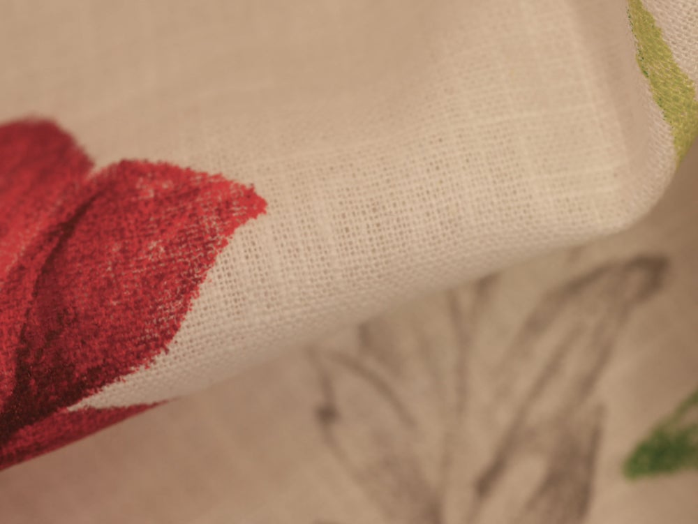 Cotton Linen Fabric - Papavero