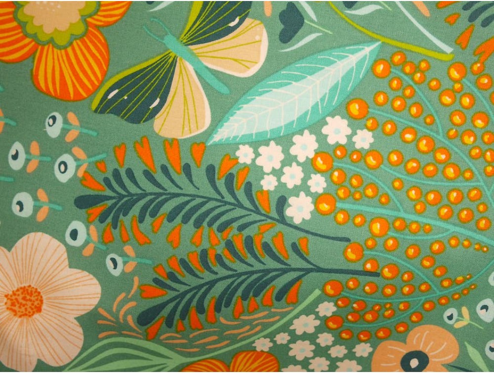 Printed Cotton Poplin - Butterfly Paradise