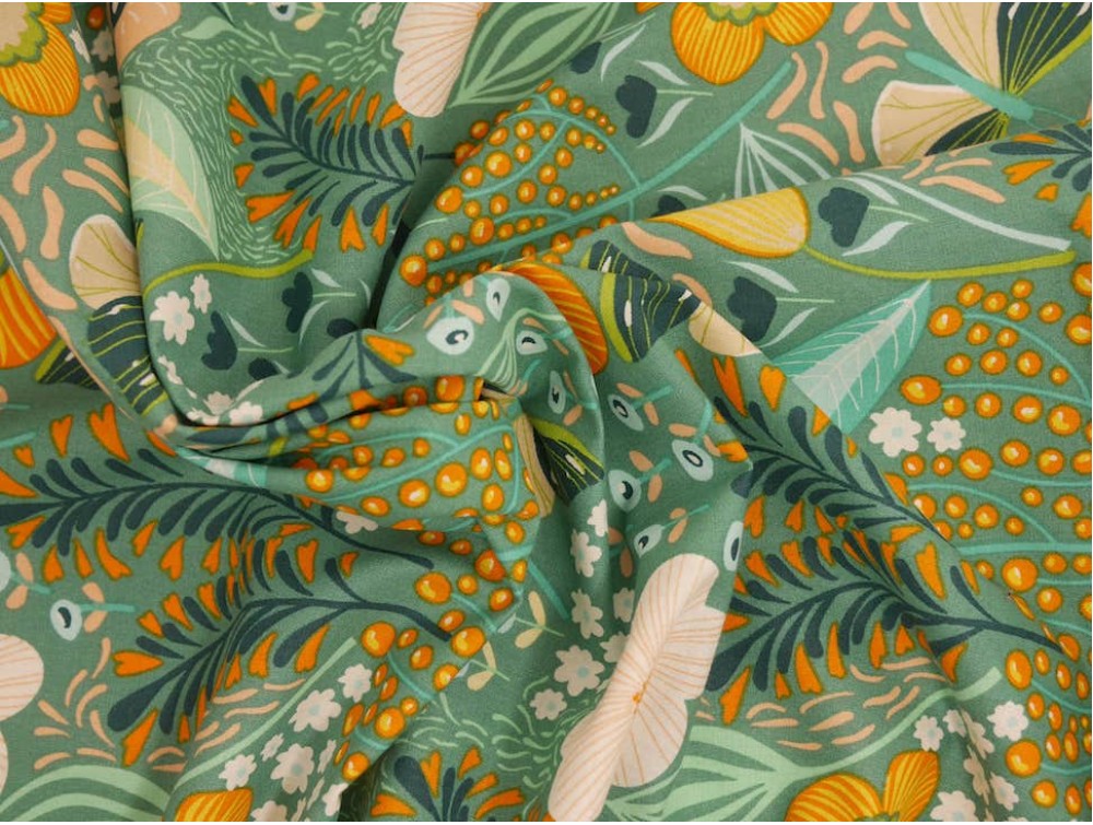 Printed Cotton Poplin - Butterfly Paradise