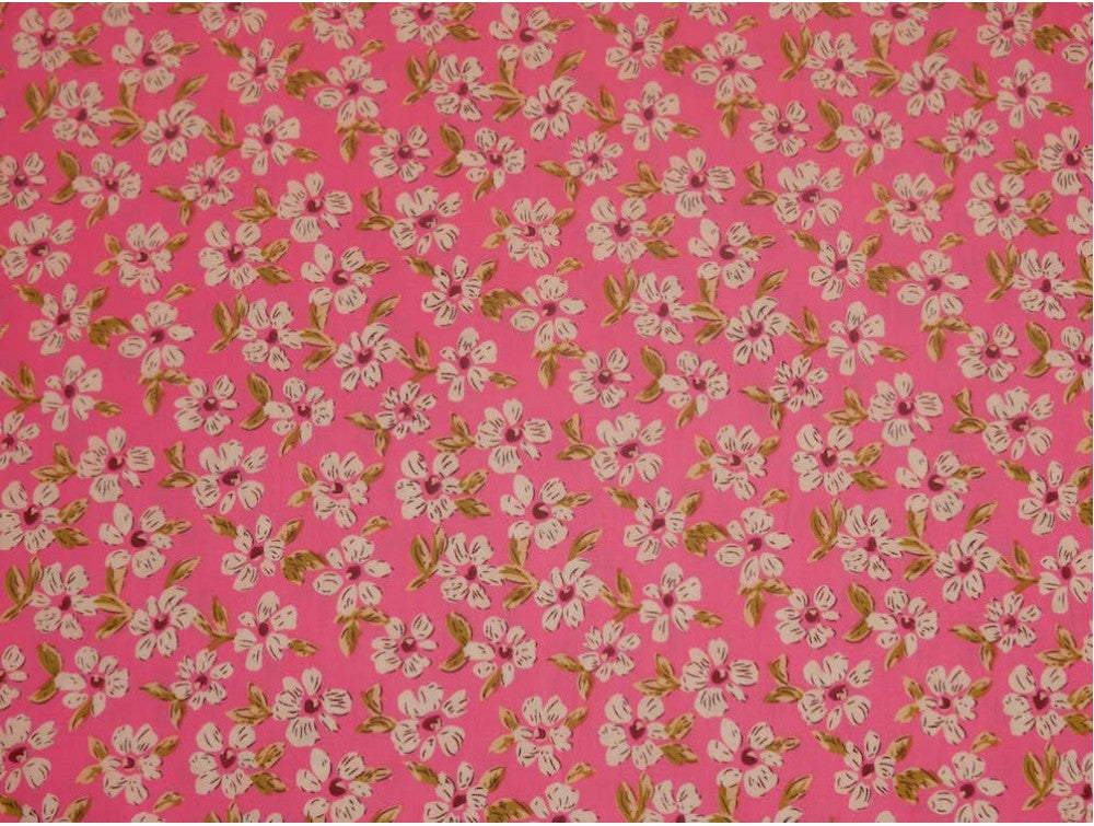 Printed Cotton Poplin - Ditsy Daisies
