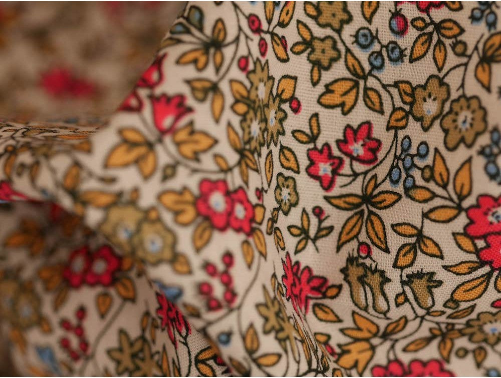 Printed Cotton Poplin - Vintage