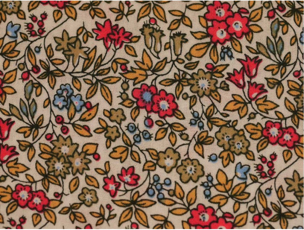 Printed Cotton Poplin - Vintage