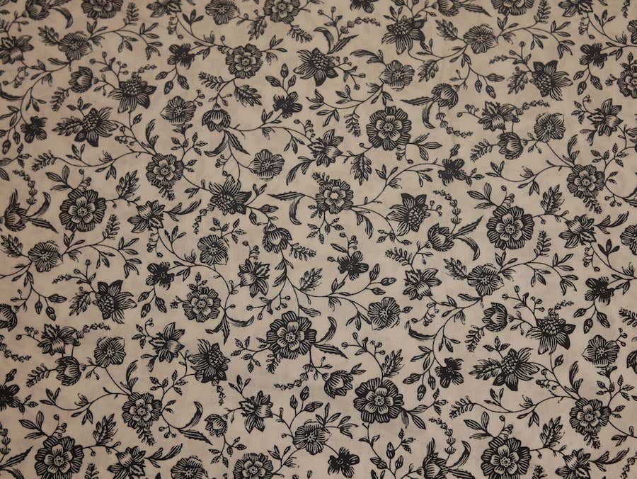 Printed Cotton Poplin - Vintage Vines