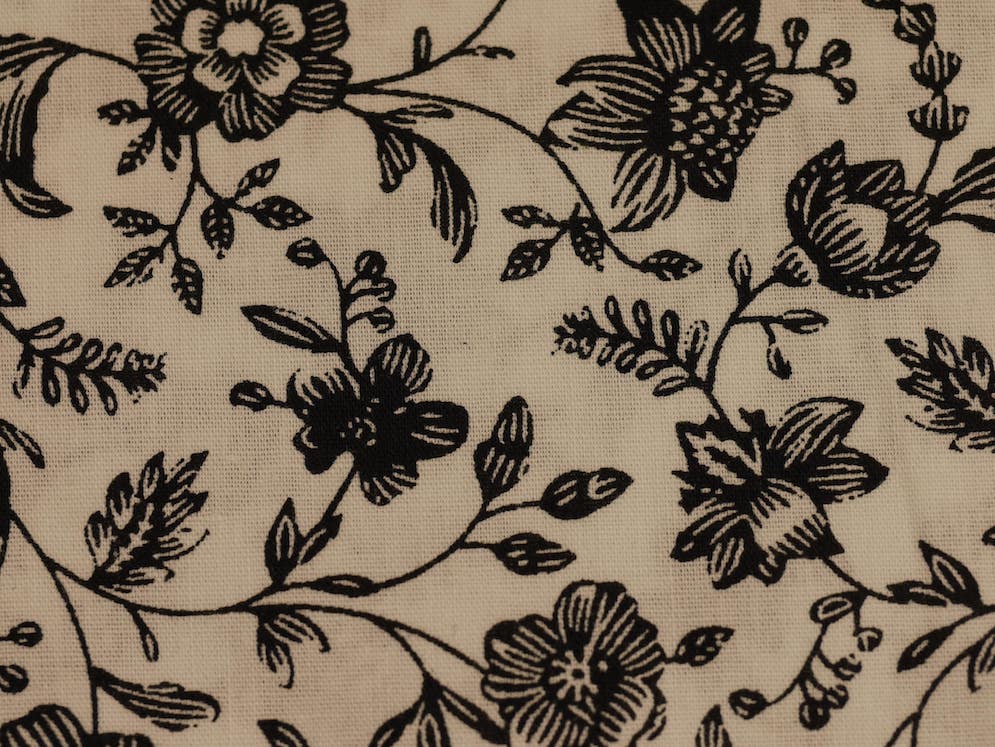 Printed Cotton Poplin - Vintage Vines