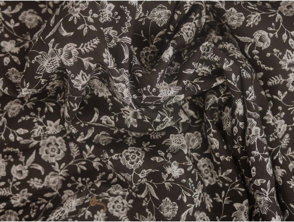 Printed Cotton Poplin - Vintage Vines