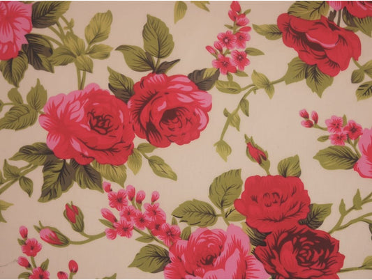 Printed Cotton Poplin - Sweet Rose