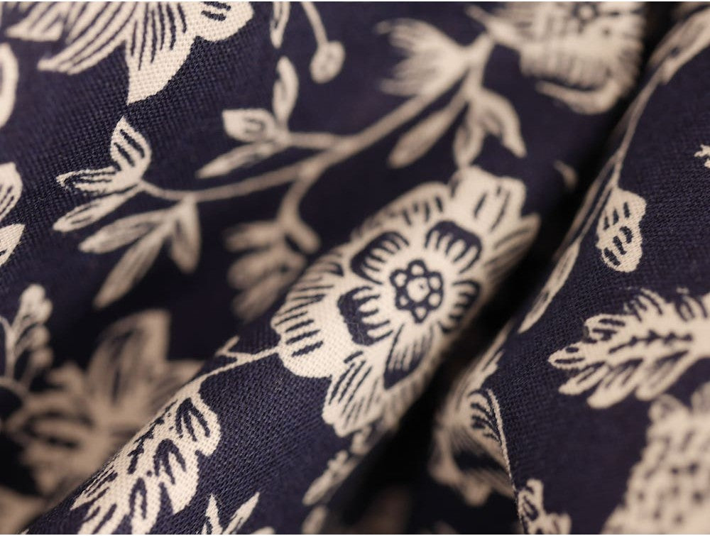 Printed Cotton Poplin - Vintage Vines