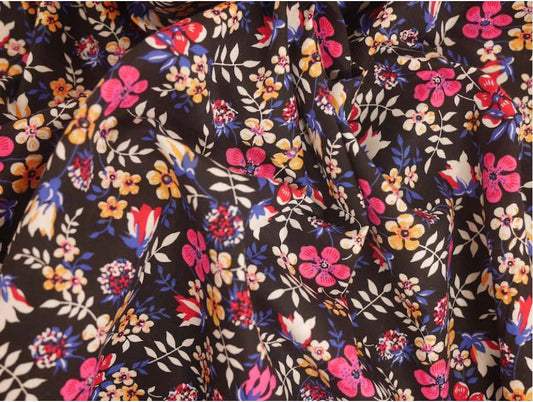 Printed Cotton Poplin - Forest Flowers