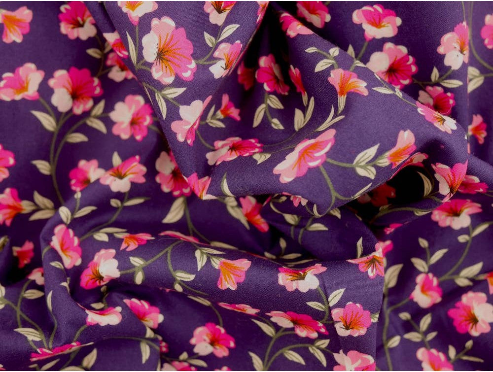 Printed Cotton Poplin - Pretty Peony