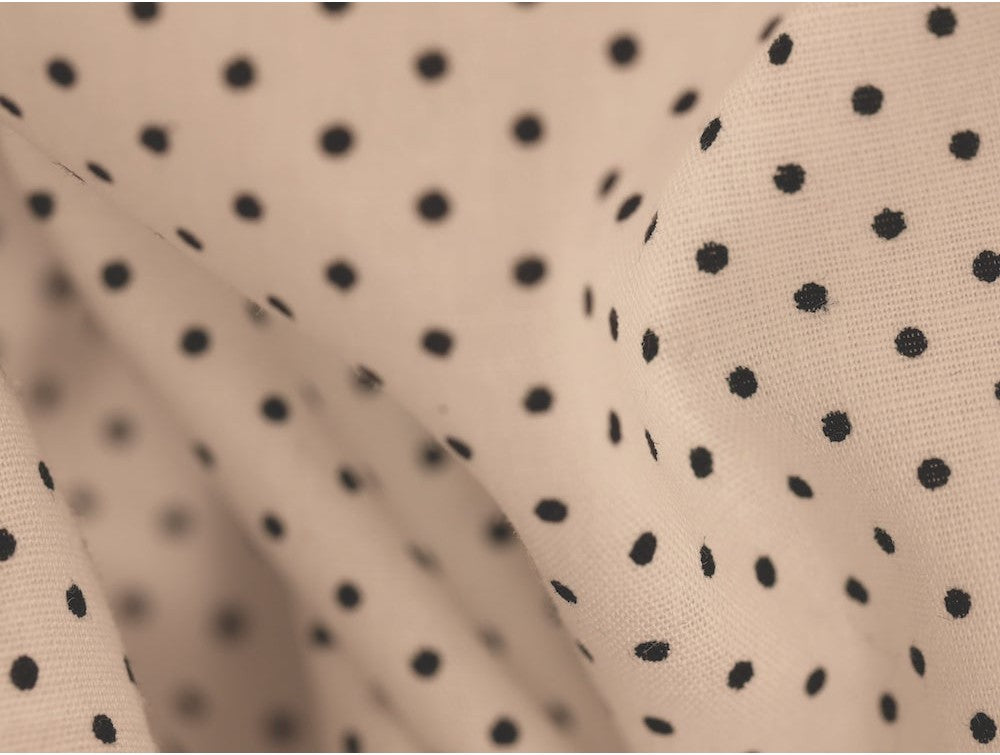 Printed Cotton Poplin - Polka Dots