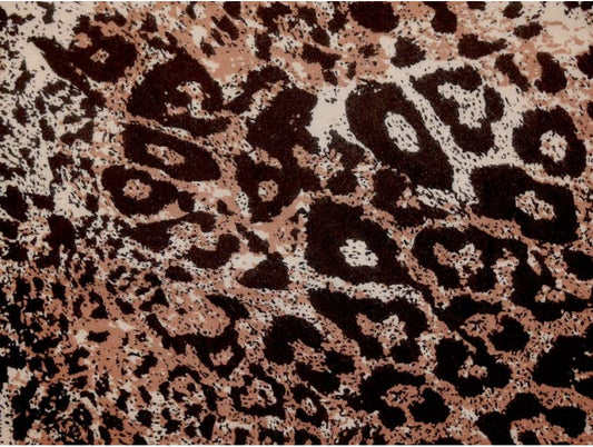 Panama Viscose Fabric - Leopard Print