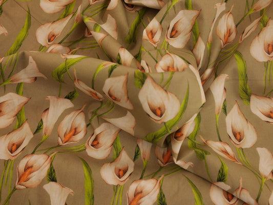 Printed Cotton Lawn - Calla Lilly