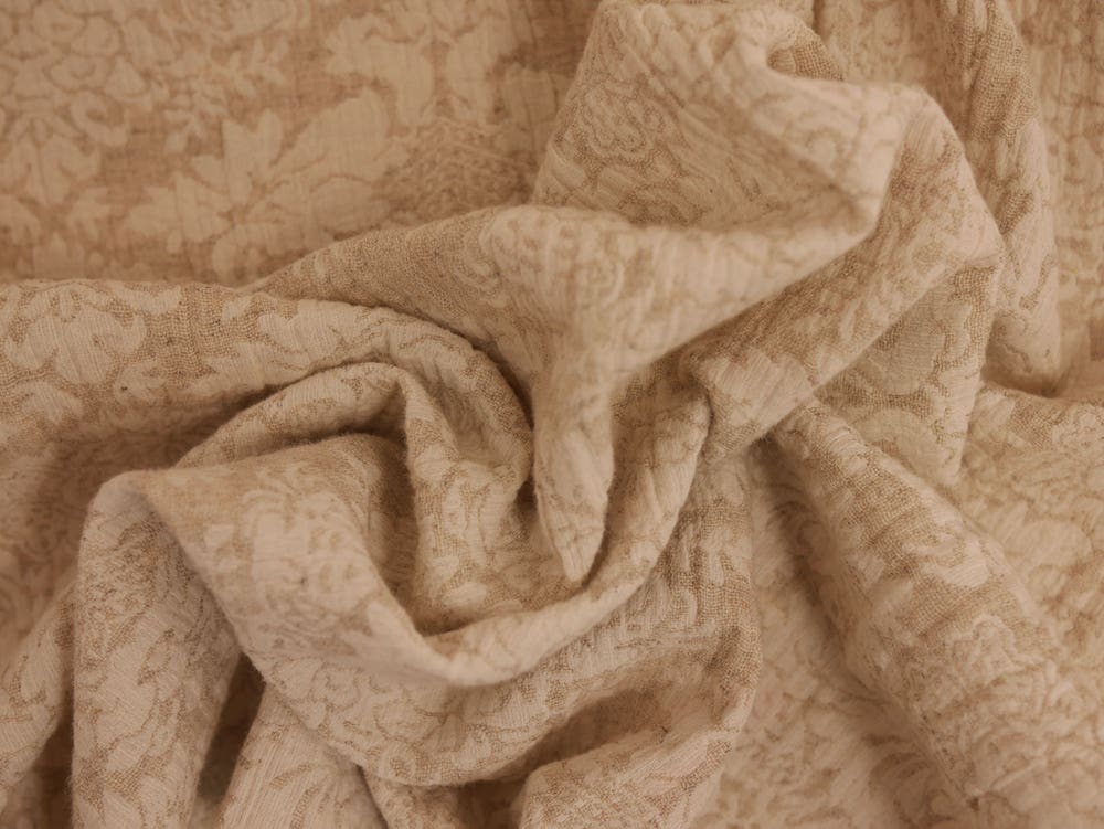 Cotton Linen Gauze - Woven Jacquard