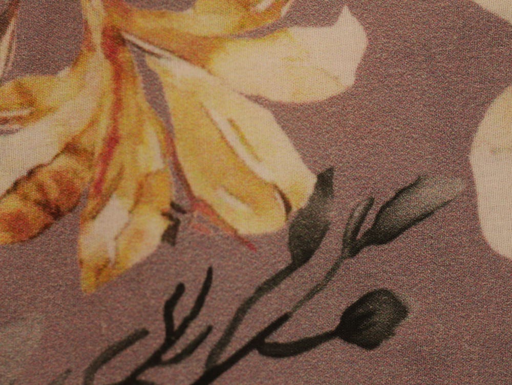 Printed Cotton lawn - Orchid bloom