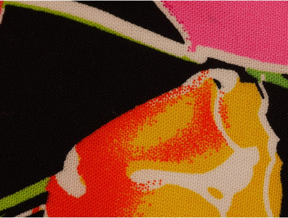 Panama Viscose Fabric - Flower Drawings