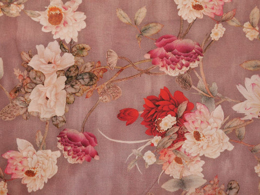 Printed Cotton Lawn - Chrisanthiam Bloom